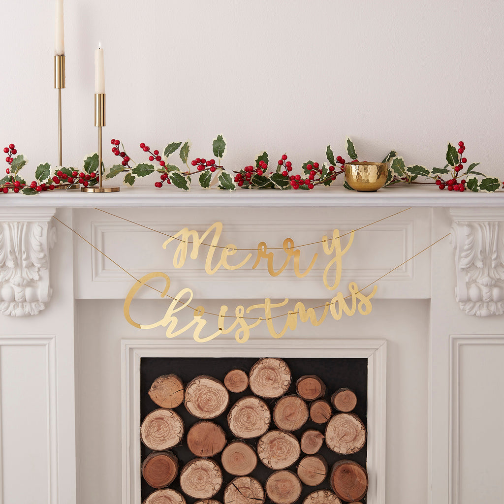 ginger-ray-holly-leaves-christmas-garland-decoration-5m-ginr-trad-302-