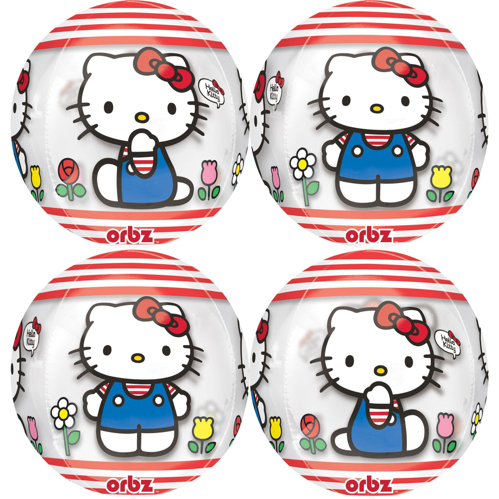 Hello Kitty Round Crystal Balloon 15in x 16in / 39cm x 41cm