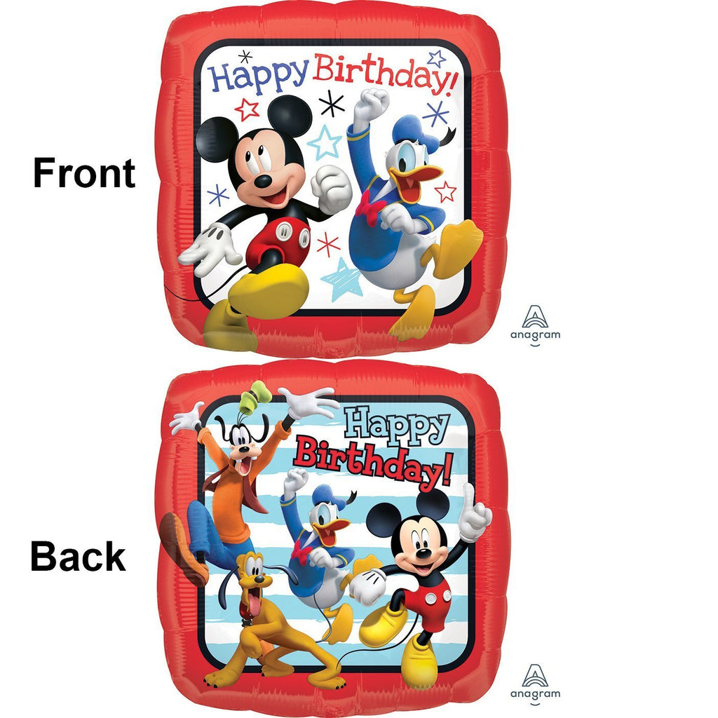 Mickey Roadster Square Foil Balloon 18in / 46cm